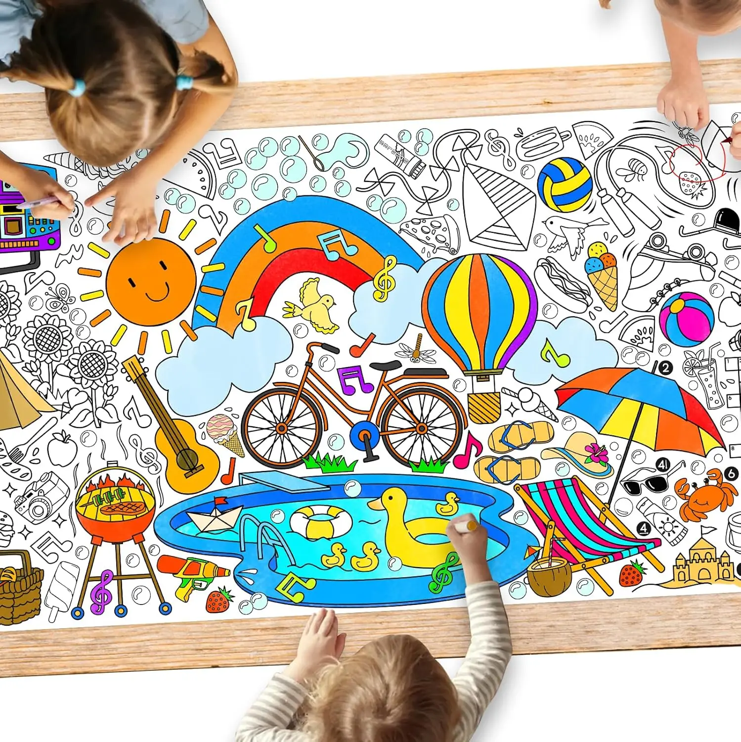 Giant Coloring Poster 31.5x72 for Classroom Parties Summer Fun
Giant Coloring Poster 31.5x72 for Classroom Parties Summer Fun
