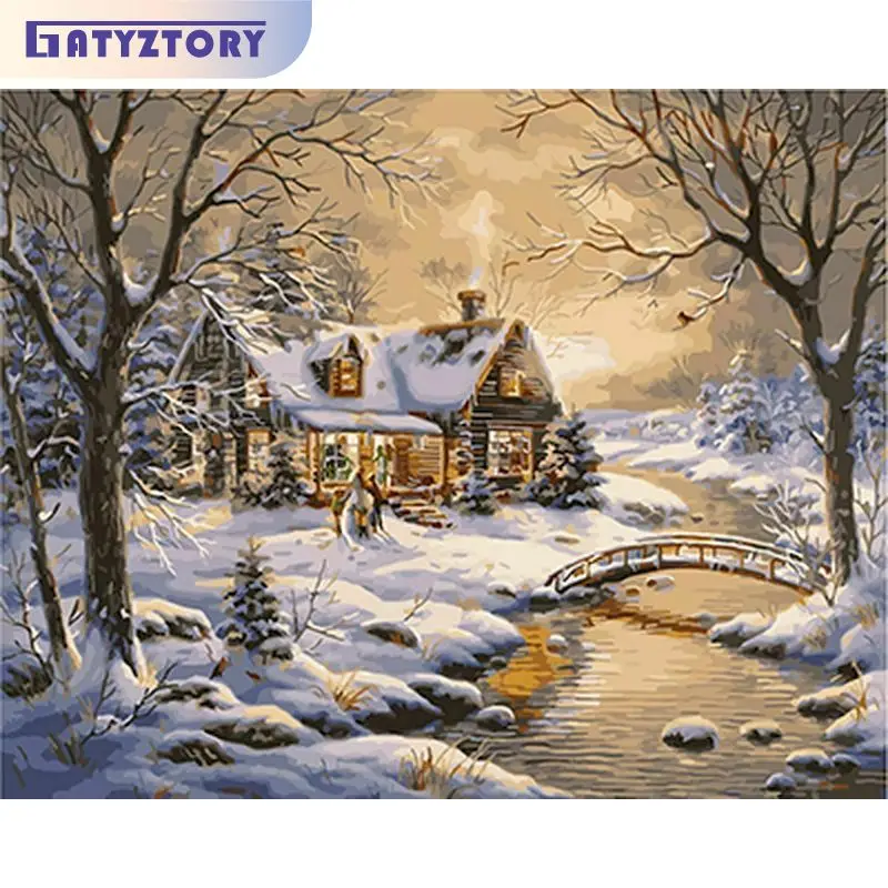GATYZTORY Acrylic Painting By Numbers Diy Gift Winter Landscape For Adults Drawing By Numbers Home Decors On Canvas Handmade
GATYZTORY Acrylic Painting By Numbers Diy Gift Winter Landscape For Adults Drawing By Numbers Home Decors On Canvas Handmade