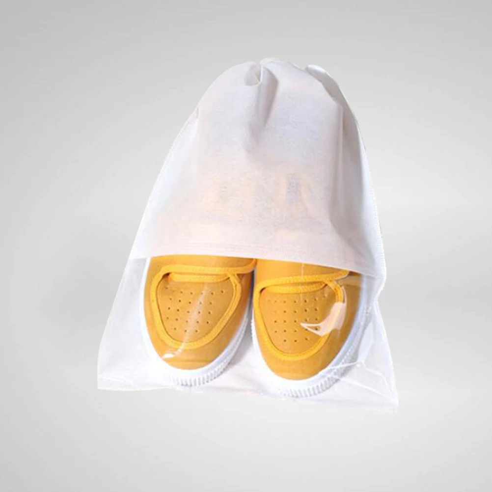 10pcs Slippers Storage Bags Non-Woven Water-Repellent Transparent Drawstring Organizer For Travel Home Gym Dust Protection
10pcs Slippers Storage Bags Non-Woven Water-Repellent Transparent Drawstring Organizer For Travel Home Gym Dust Protection