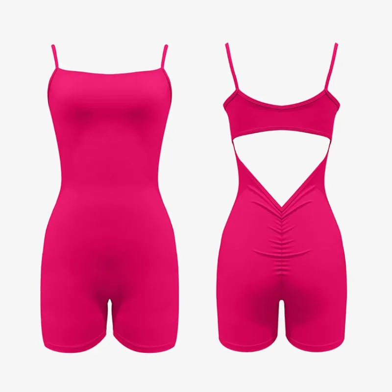 New sports and fitness,jumpsuit slim fit shoulder vest shorts jumpsuit beautiful back hollow V-waist Slim women's yoga jumpsuit
New sports and fitness,jumpsuit slim fit shoulder vest shorts jumpsuit beautiful back hollow V-waist Slim women's yoga jumpsuit