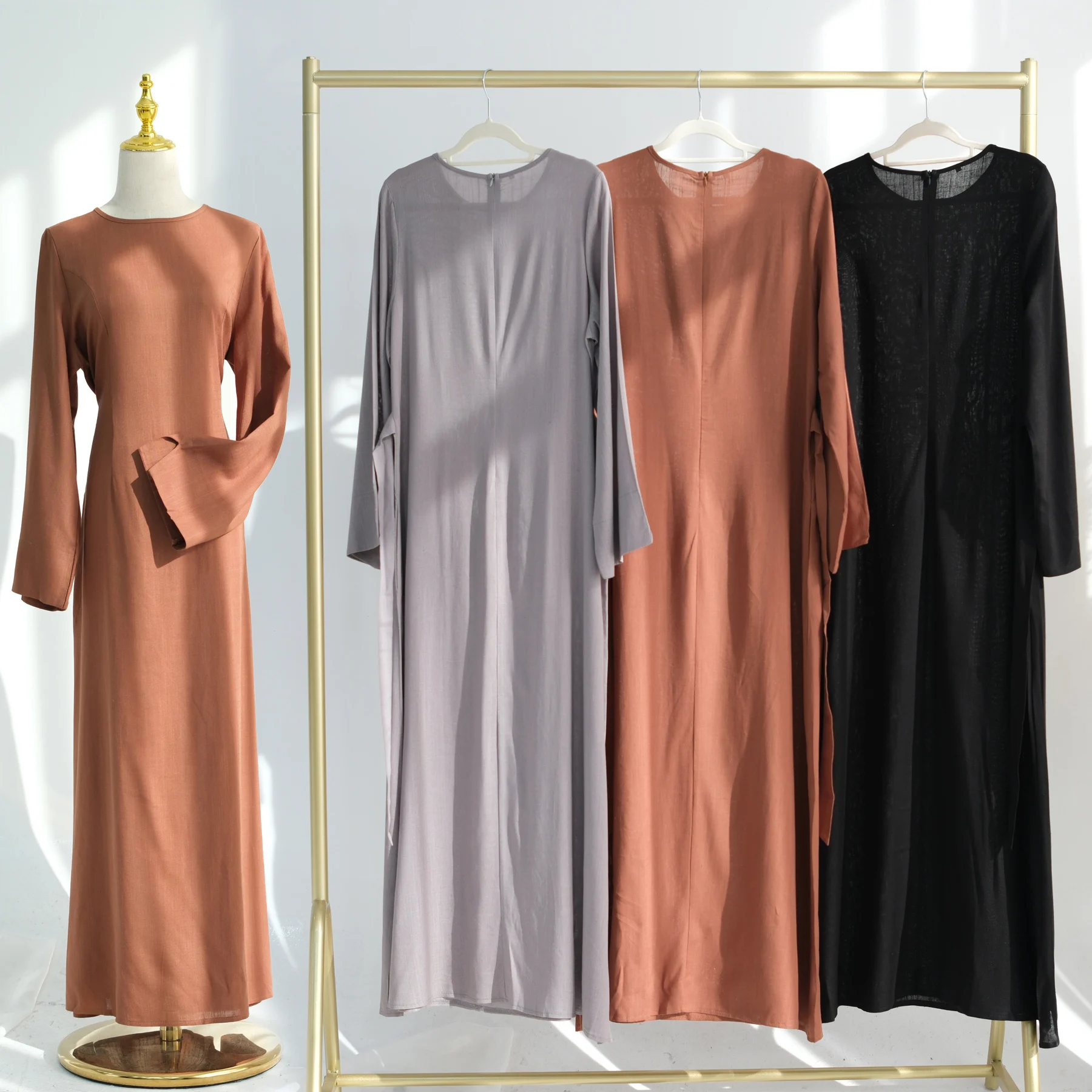 Summer Elegant Linen Muslim Abaya Dress for Women, Integrated Belt Side Pockets Hijab Closed Abaya, Ramadan Eid Islamic Clothing
Summer Elegant Linen Muslim Abaya Dress for Women, Integrated Belt Side Pockets Hijab Closed Abaya, Ramadan Eid Islamic Clothing