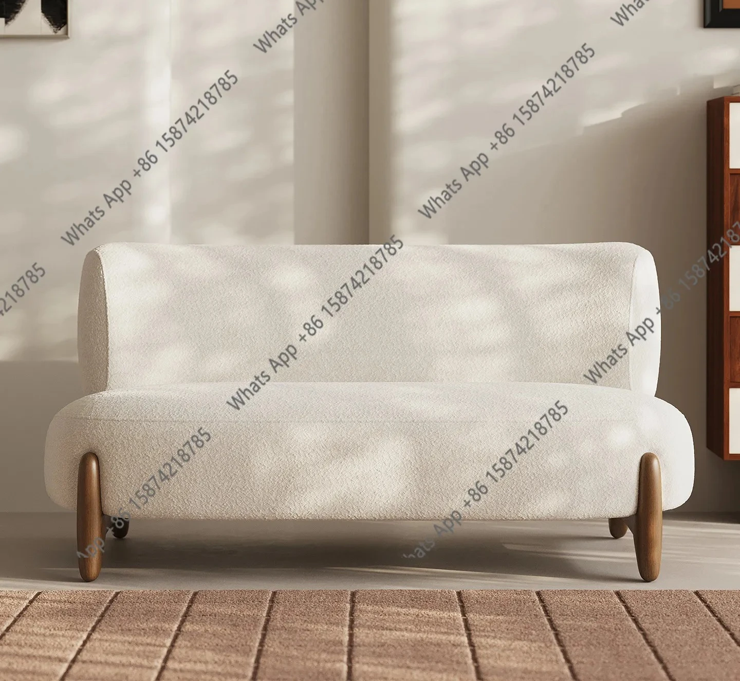V Japanese-style Living Room Double Small Sofa Simple Wind Lazy Fabric Sofa Small Apartment Designer Comfortable
V Japanese-style Living Room Double Small Sofa Simple Wind Lazy Fabric Sofa Small Apartment Designer Comfortable