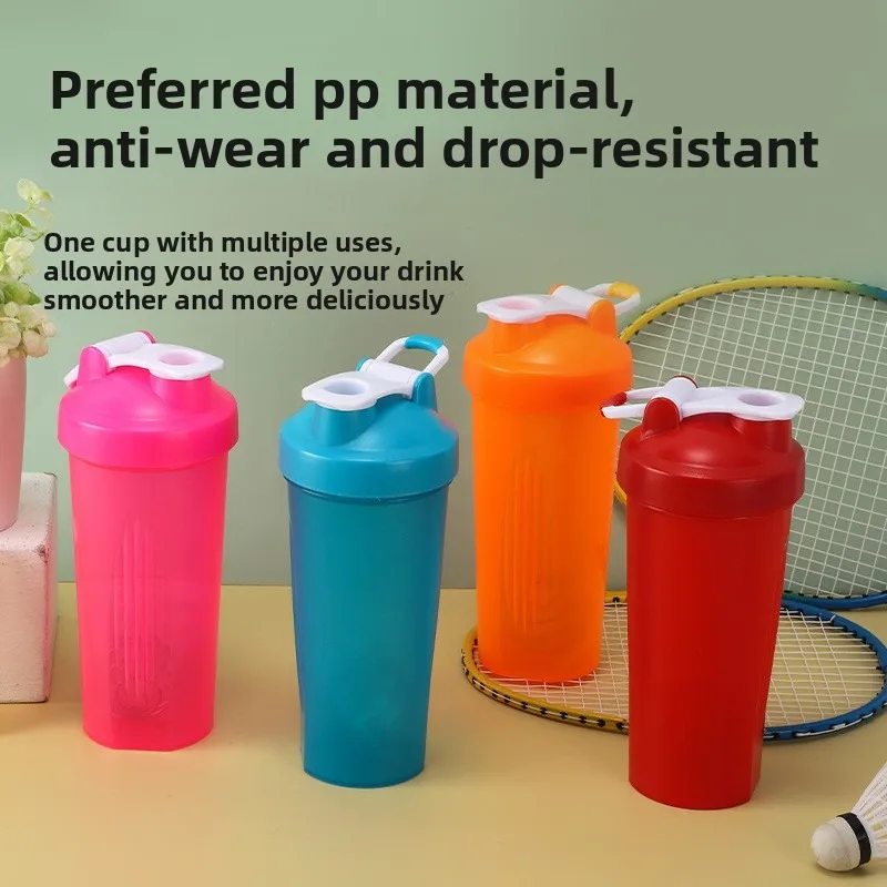600Ml plastic sports water cup graduated buckle cover convenient to carry outdoor fitness protein powder shaking cup
600Ml plastic sports water cup graduated buckle cover convenient to carry outdoor fitness protein powder shaking cup