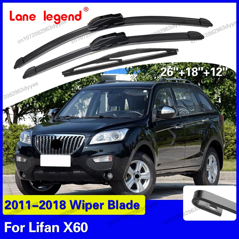 For Lifan X60 2011-2018 2012 2013 2014 2015 2016 2017 Wiper Front & Rear Wiper Blades Windshield Windscreen Window 26"+18"+12"
For Lifan X60 2011-2018 2012 2013 2014 2015 2016 2017 Wiper Front & Rear Wiper Blades Windshield Windscreen Window 26"+18"+12"