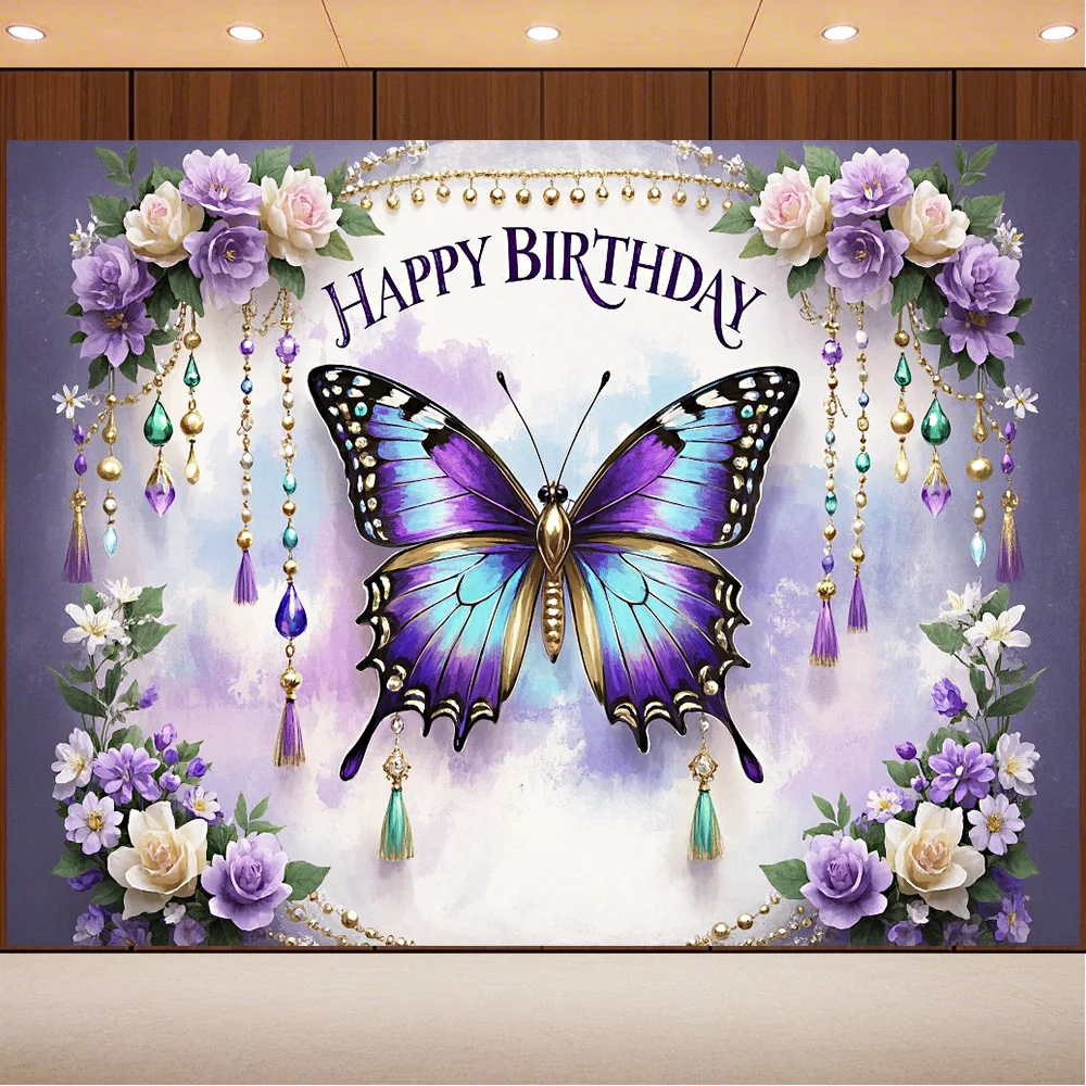 Butterfly Theme Background Baby Girl Birthday Party Photography Supplies Background Curtain Background Decoration Banner
Butterfly Theme Background Baby Girl Birthday Party Photography Supplies Background Curtain Background Decoration Banner