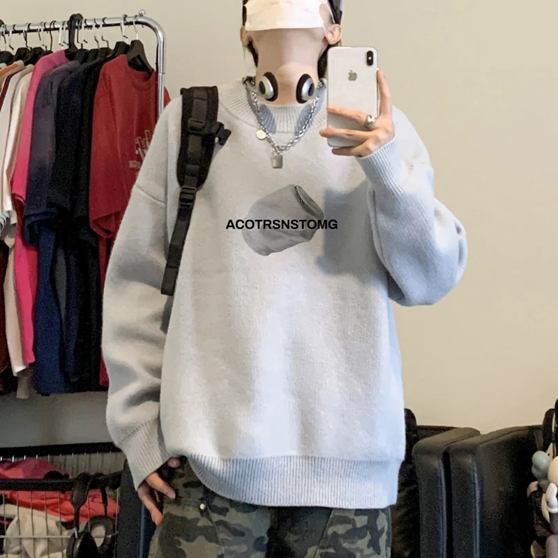 Мужские свитера большого размера, осенний белый вязаный свитер 5XL с надписью, повседневная одежда с забавным принтом для мужчин, вязаные пуловеры, мужская одежда
Мужские свитера большого размера, осенний белый вязаный свитер 5XL с надписью, повседневная одежда с забавным принтом для мужчин, вязаные пуловеры, мужская одежда