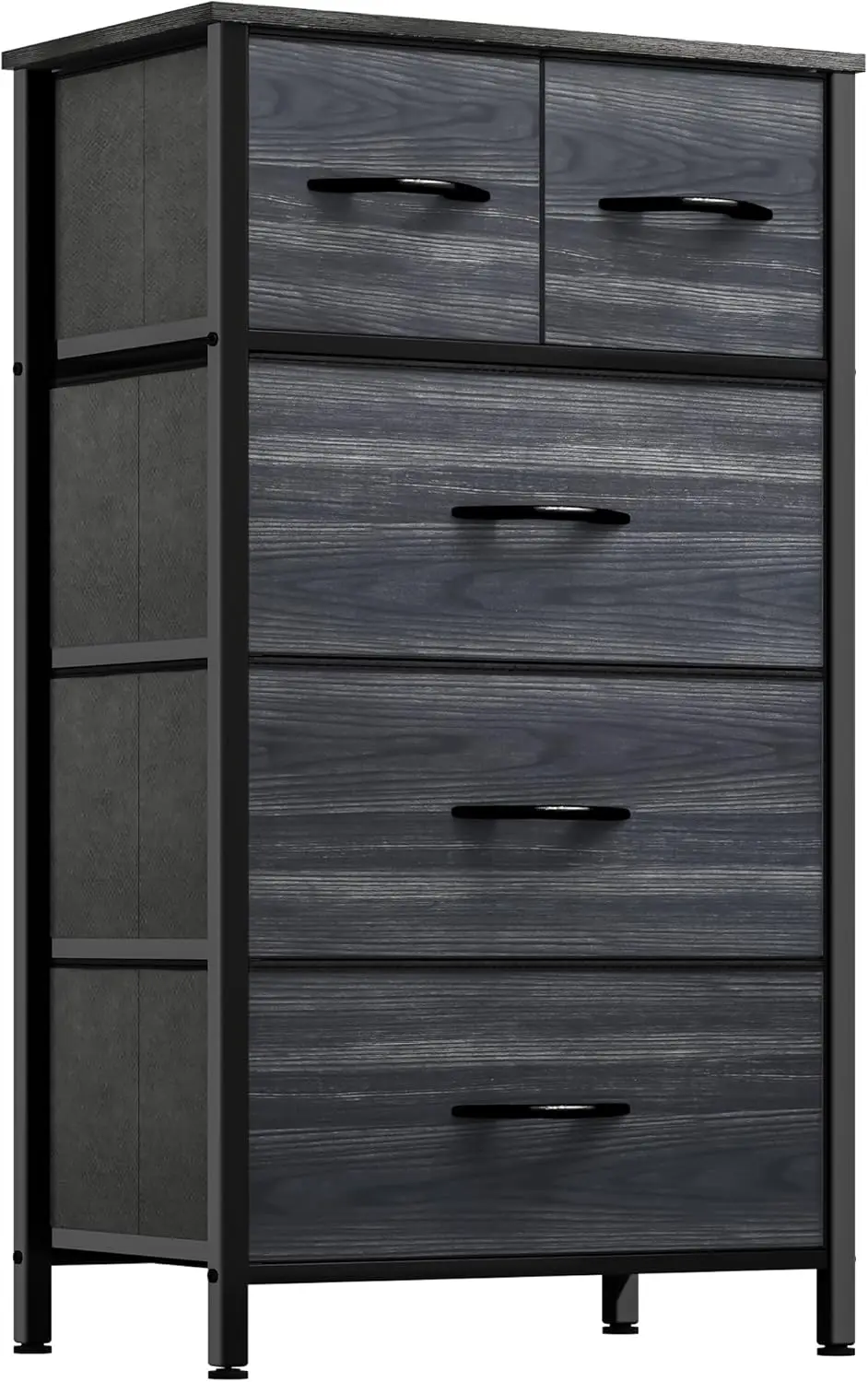Fabric Dresser with 5 Drawers - Storage Tower with Large Capacity, Organizer Unit for Bedroom, Living Room & Closets - Sturdy
Fabric Dresser with 5 Drawers - Storage Tower with Large Capacity, Organizer Unit for Bedroom, Living Room & Closets - Sturdy