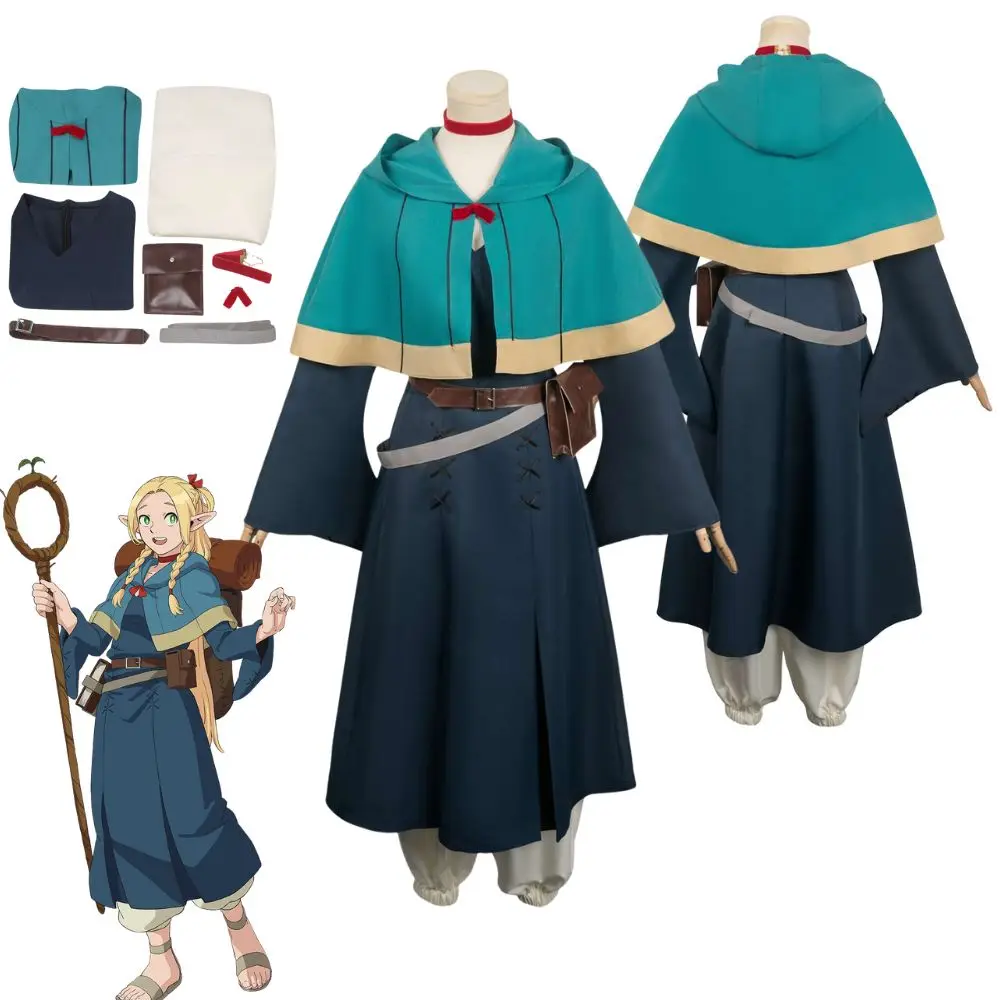 Marsilla Cosplay Anime Delicious in Dungeon Fantasia Costume Disguise for Adult Women Dress Cloak Outfit Halloween Carnival Suit
Marsilla Cosplay Anime Delicious in Dungeon Fantasia Costume Disguise for Adult Women Dress Cloak Outfit Halloween Carnival Suit