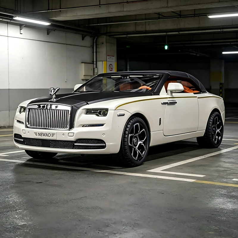 1:24 Rolls-Royce alloy car model doors and the front hood and trunk door can be opened has sound and lighting functions
1:24 Rolls-Royce alloy car model doors and the front hood and trunk door can be opened has sound and lighting functions