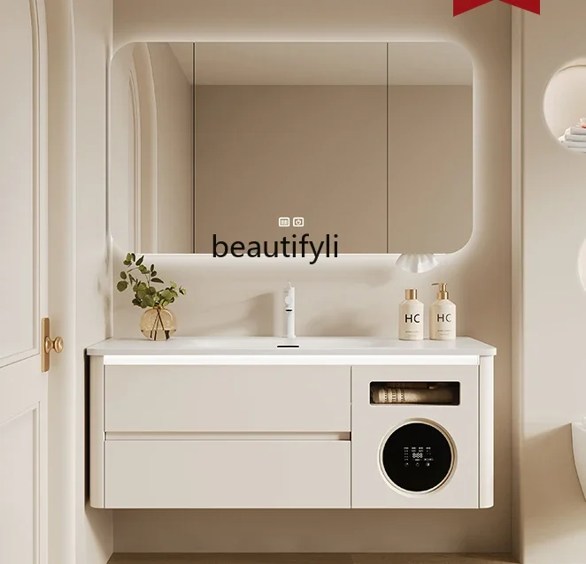 Bathroom cabinet underwear washing and drying washing machine wash basin beauty wash basin Corian integrated basin
Bathroom cabinet underwear washing and drying washing machine wash basin beauty wash basin Corian integrated basin
