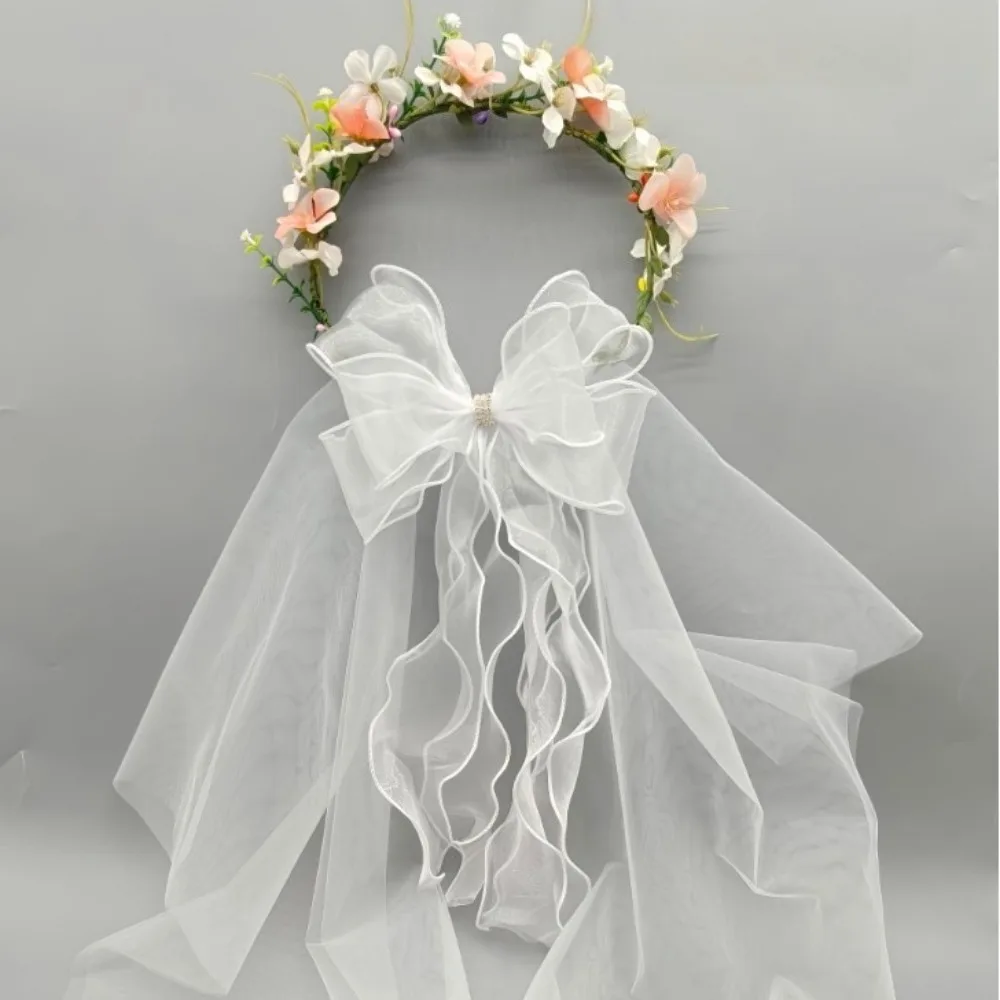 Многослойная пышная вуаль с короткими закрученными краями и лентой с бантом, цветочный венок, свадебный аксессуар для подружки невесты с цветочным узором для девочек
Многослойная пышная вуаль с короткими закрученными краями и лентой с бантом, цветочный венок, свадебный аксессуар для подружки невесты с цветочным узором для девочек