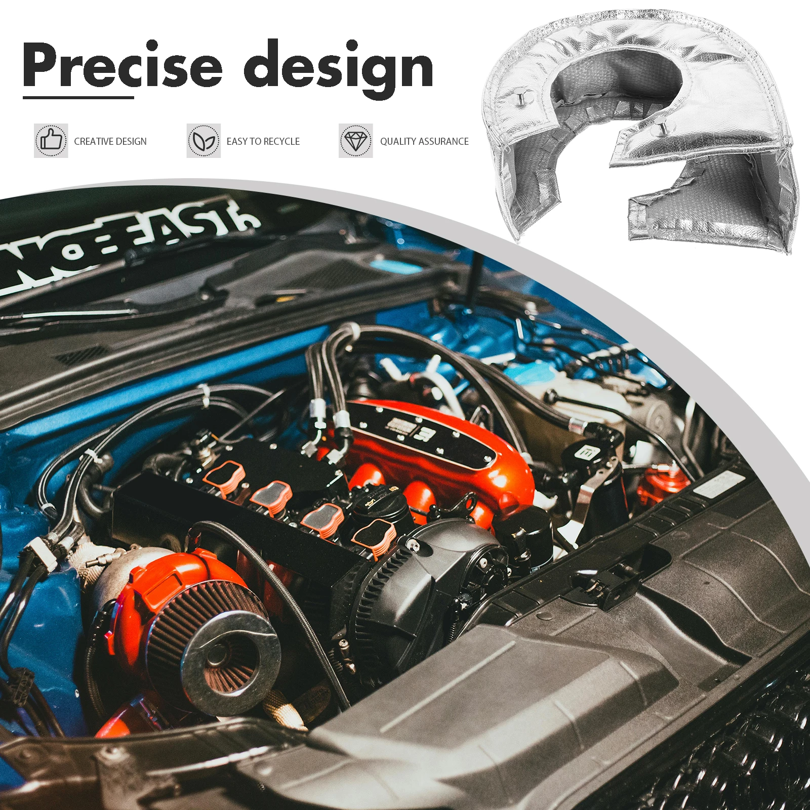 Fiberglass Blanket Heat Shield Cover High Temp Resistant Wear Resistant Reusable Car Turbocharger Protector Racing
Fiberglass Blanket Heat Shield Cover High Temp Resistant Wear Resistant Reusable Car Turbocharger Protector Racing