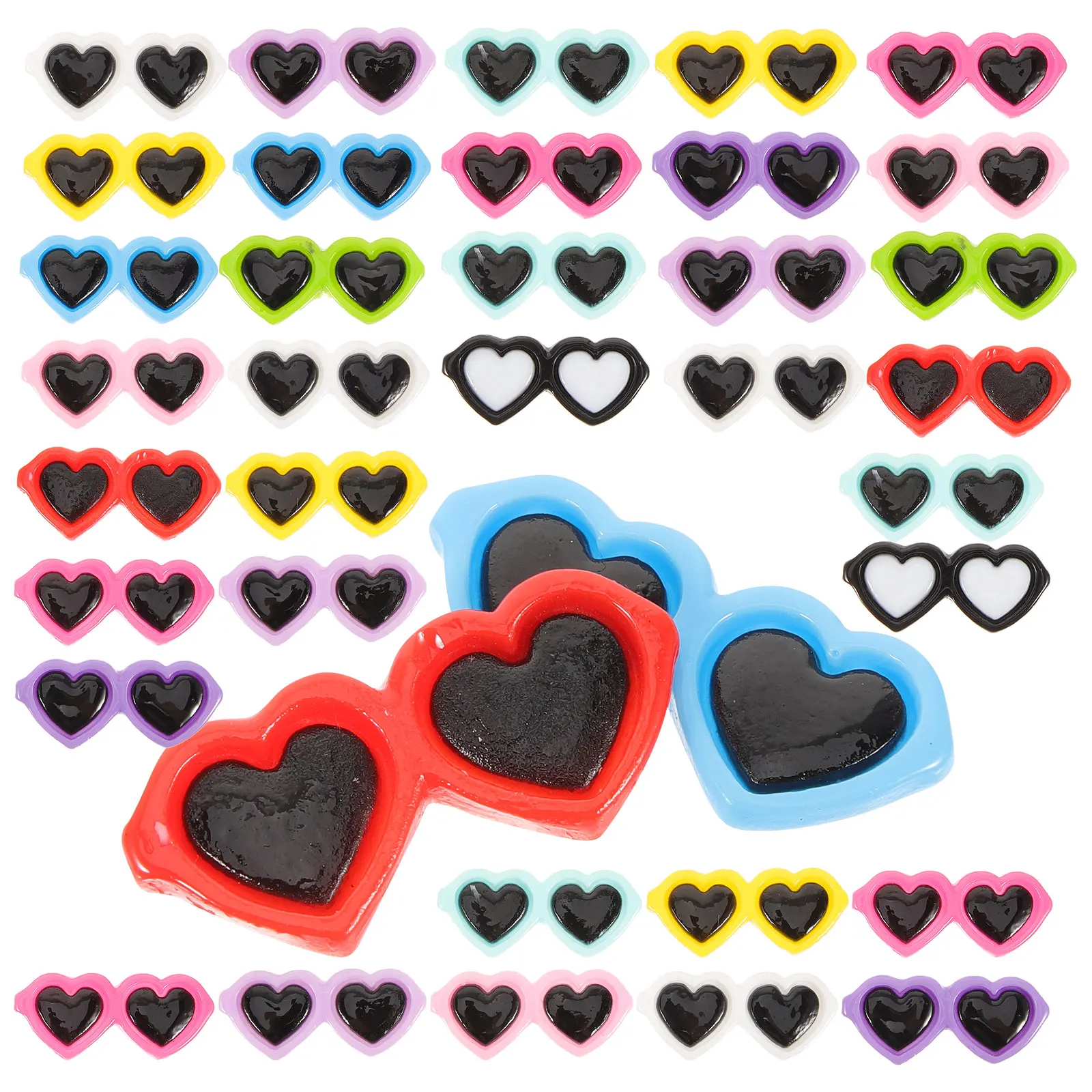 80 Pcs Bead Accessories Cartoon Glasses for Diy Charms Crafts Charms Embellishments Cartoon Glasses Decorations
80 Pcs Bead Accessories Cartoon Glasses for Diy Charms Crafts Charms Embellishments Cartoon Glasses Decorations