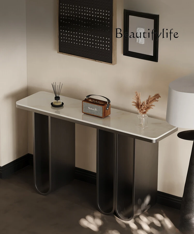 Modern Light Luxury Creative Art Console Tables Household High-End Stainless Steel Designer Model Decoration Table
Modern Light Luxury Creative Art Console Tables Household High-End Stainless Steel Designer Model Decoration Table