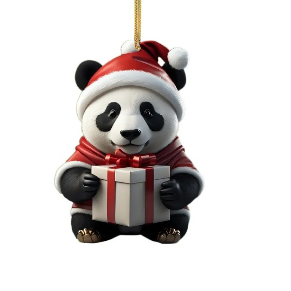 Multi-purpose 2D Christmas Panda Ornament Cute Cartoon Car Panda Pendants Acrylic Xmas Hanging Ornament Kids Gift
Multi-purpose 2D Christmas Panda Ornament Cute Cartoon Car Panda Pendants Acrylic Xmas Hanging Ornament Kids Gift