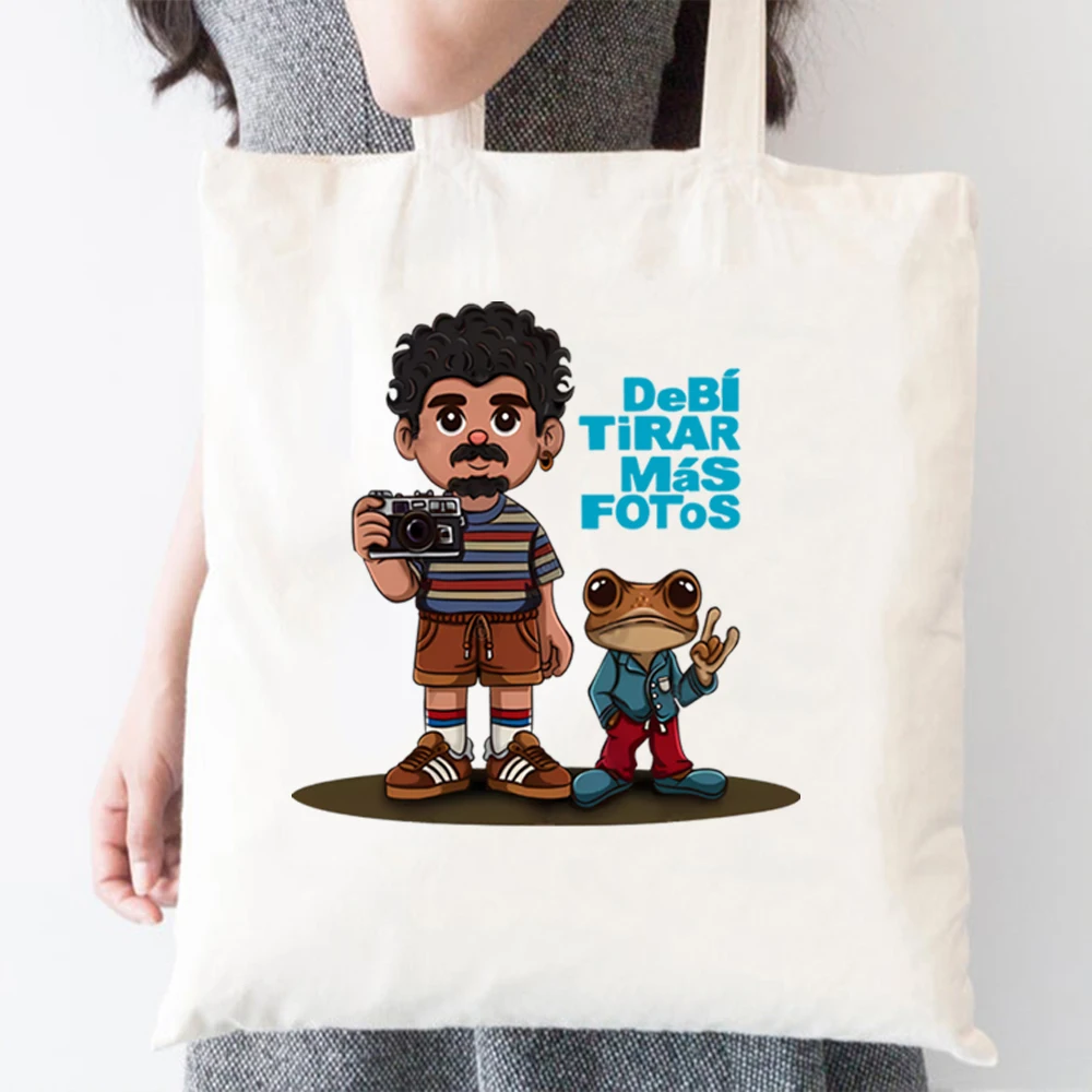 Puerto Rico Singer Fun Frog Canvas Handbags Women Fashion Hip Hop Gothic 90s Shoulder Bag
Puerto Rico Singer Fun Frog Canvas Handbags Women Fashion Hip Hop Gothic 90s Shoulder Bag