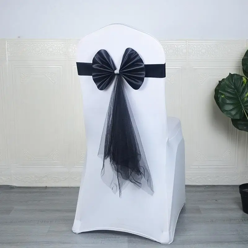 Chair Back Decoration Elegant Stretch Chair Bow Organza Ribbon Chair Decor For Birthday Hotel Wedding Accessories
Chair Back Decoration Elegant Stretch Chair Bow Organza Ribbon Chair Decor For Birthday Hotel Wedding Accessories