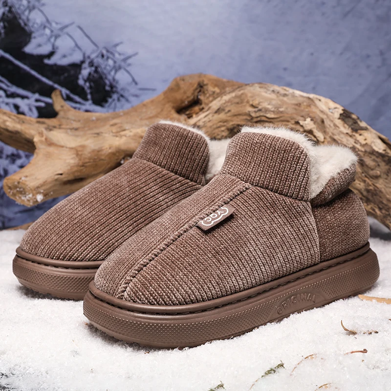 Зимние толстые плюшевые зимние ботильоны для мужчин и женщин, домашняя теплая хлопковая обувь, легкие ботинки Hombre 
Зимние толстые плюшевые зимние ботильоны для мужчин и женщин, домашняя теплая хлопковая обувь, легкие ботинки Hombre