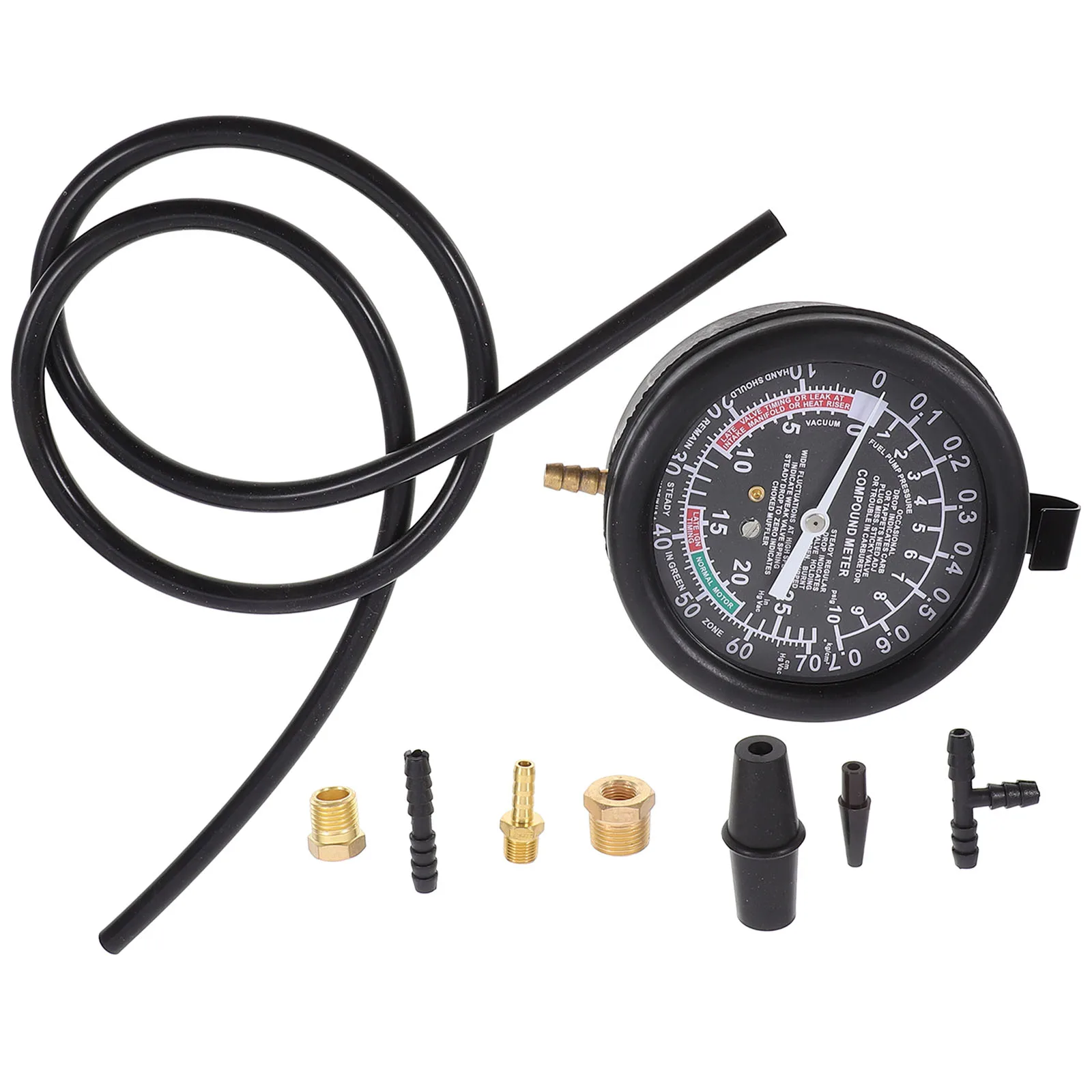 Комплект манометра вакуума, прорезиненный защитный шланг, адаптеры для проверки бензиновой системы, автодиагностический чехол для инструментов
Комплект манометра вакуума, прорезиненный защитный шланг, адаптеры для проверки бензиновой системы, автодиагностический чехол для инструментов