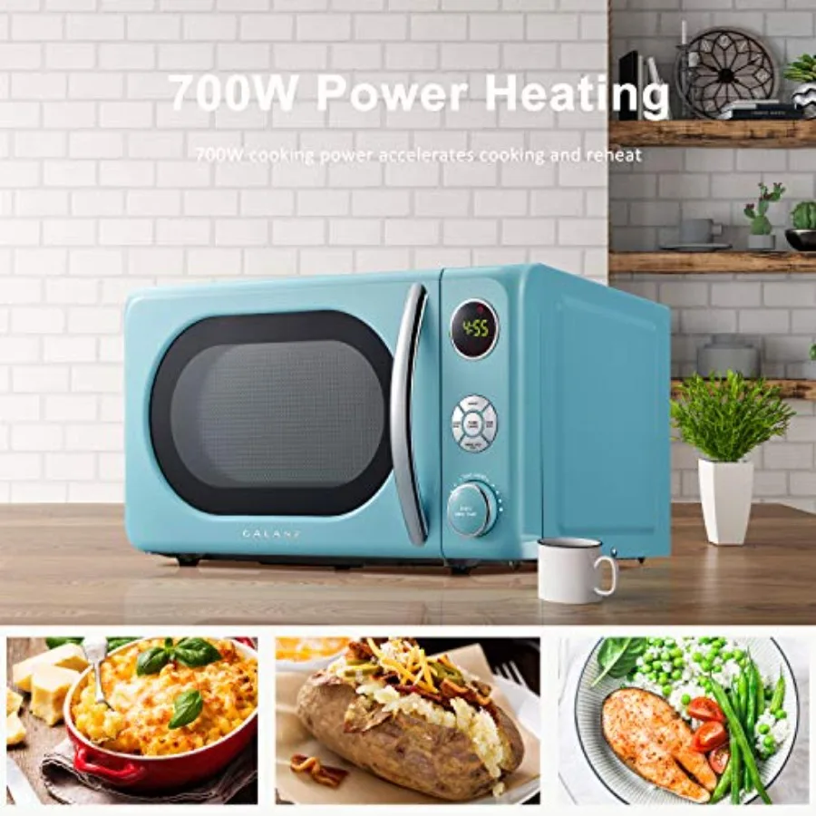 Retro Microwave Oven with LED Lighting Pull Handle Design Child Lock Bebop Color Energy Efficient
Retro Microwave Oven with LED Lighting Pull Handle Design Child Lock Bebop Color Energy Efficient