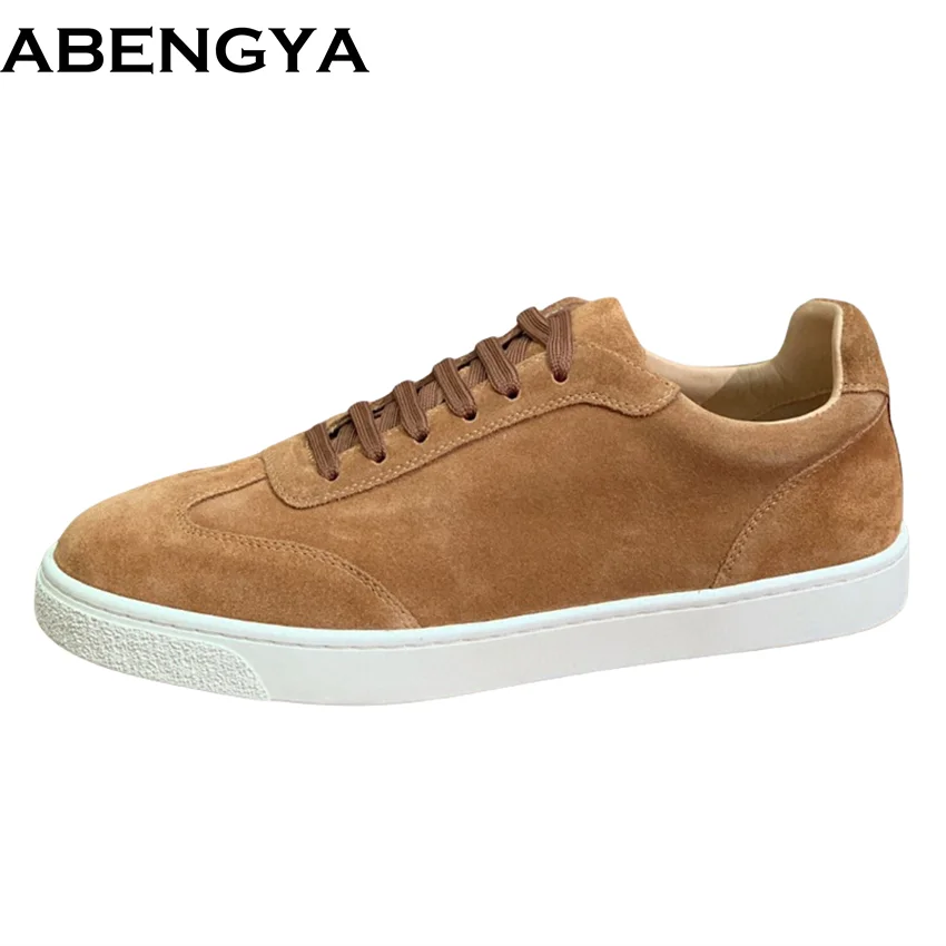 ABENGYA Suede Leather Flat Shoes Men Lace Up Tennis Trainers Sneakers Male Spring Platform Casual Buiness Shoes For Man 2025
ABENGYA Suede Leather Flat Shoes Men Lace Up Tennis Trainers Sneakers Male Spring Platform Casual Buiness Shoes For Man 2025