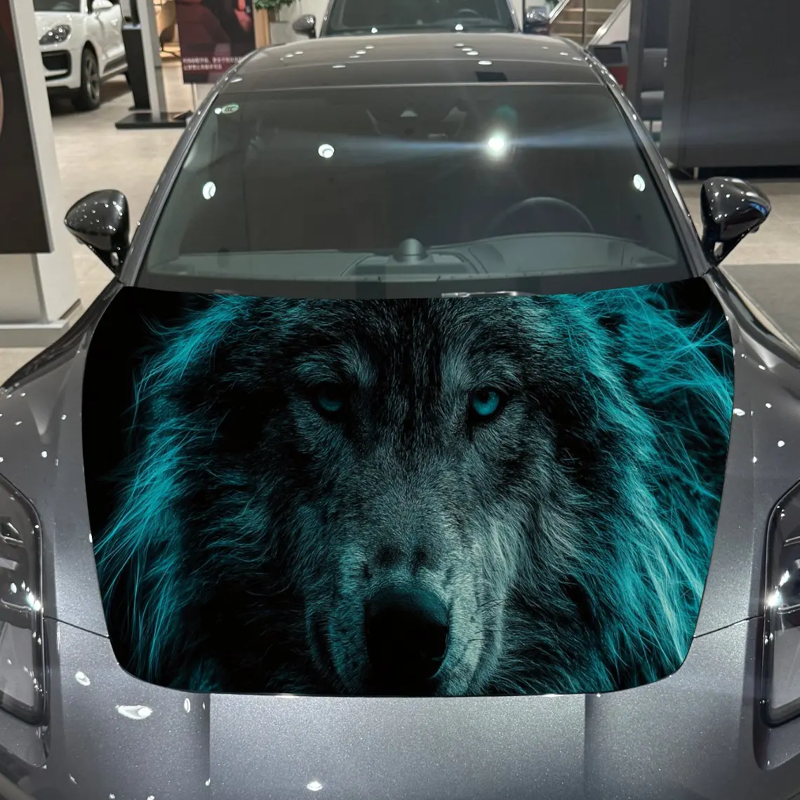Blue Light Wild Wolf Dominance Scene PVC Car Hood Wraps, Self-Adhesive Waterproof Car Bonnet Decal Sticker, Car Decoration Prote
Blue Light Wild Wolf Dominance Scene PVC Car Hood Wraps, Self-Adhesive Waterproof Car Bonnet Decal Sticker, Car Decoration Prote