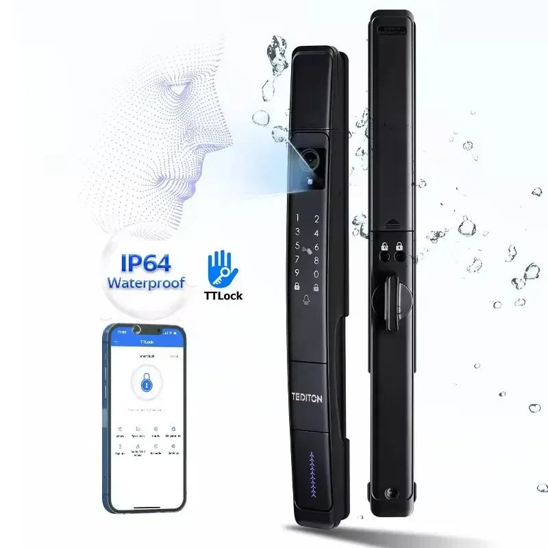 003 2024 Latest TUYA App Smart Lock Waterproof IP 64 Wifi 3D Face & Fingerprint Recognition for Wood & Glass Door Home Use
003 2024 Latest TUYA App Smart Lock Waterproof IP 64 Wifi 3D Face & Fingerprint Recognition for Wood & Glass Door Home Use
