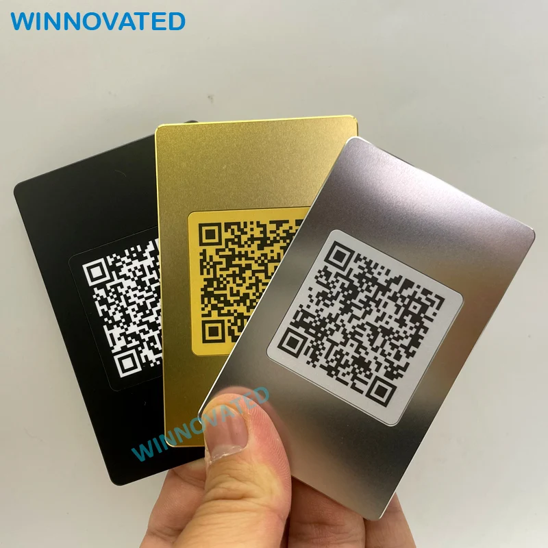 Заводская цена Бесконтактная NFC пустая черная металлическая визитная карточка с QR-кодом 
Заводская цена Бесконтактная NFC пустая черная металлическая визитная карточка с QR-кодом