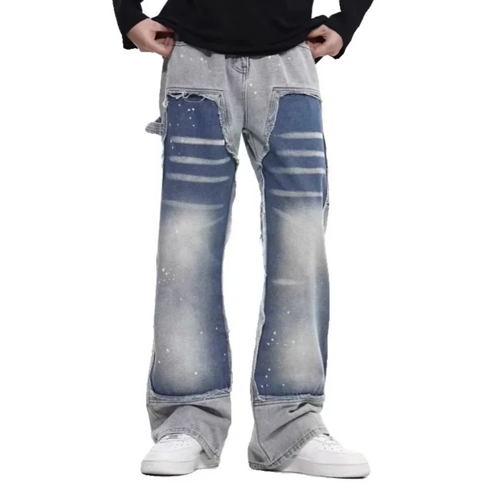 Casual Hip Hop Pants Color Block Jeans For Autumn For Spring Non Stretch Spring Summer Autumn Straight Leg Pants
Casual Hip Hop Pants Color Block Jeans For Autumn For Spring Non Stretch Spring Summer Autumn Straight Leg Pants