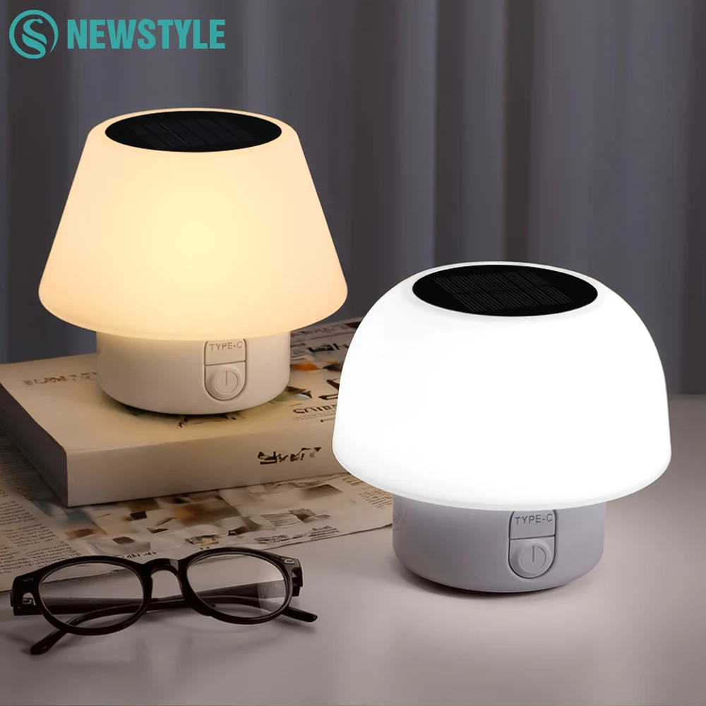 Solar Mushroom Mini Table Lamp Rechargeable Outdoor Camping Night Light Desktop Decor Light Waterproof Garden Patio Restaurant
Solar Mushroom Mini Table Lamp Rechargeable Outdoor Camping Night Light Desktop Decor Light Waterproof Garden Patio Restaurant