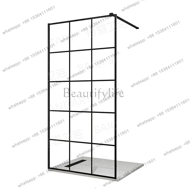 Modern simple rectangular household shower room bathroom bathroom glass partition
Modern simple rectangular household shower room bathroom bathroom glass partition