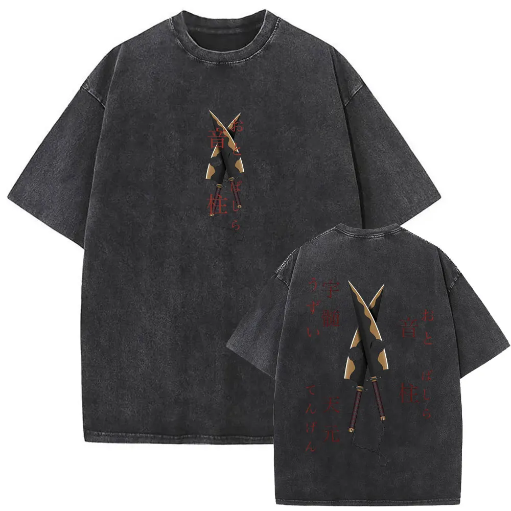 Washed Vintage Anime Demon Slayer Uzui Tengen Double Sided Print T-shirt Summer Men Women Cartoon Fashion Oversized T Shirt Tops 
Washed Vintage Anime Demon Slayer Uzui Tengen Double Sided Print T-shirt Summer Men Women Cartoon Fashion Oversized T Shirt Tops