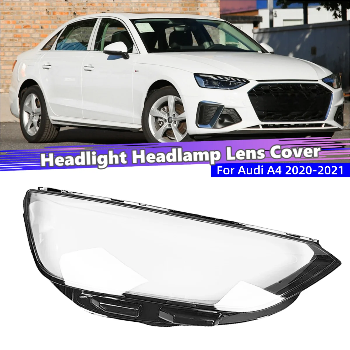 For Audi A4 2020 2021 Car Products Front Headlamp Lamp Cover Glass Lamp Cover Car Front Headlight Lens Cover Lights Shell
For Audi A4 2020 2021 Car Products Front Headlamp Lamp Cover Glass Lamp Cover Car Front Headlight Lens Cover Lights Shell