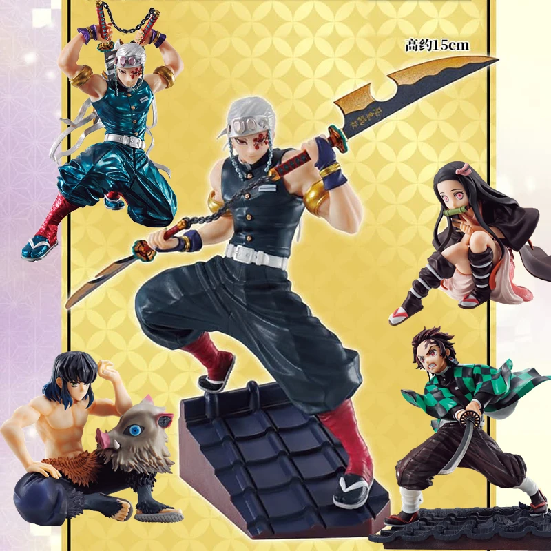 Фигурки из аниме «рассекающий демонов», Оригинальные фигурки Tanjirou Nezuko Inosuke Uzui Tengen, ПВХ коллекционные модели, игрушки
Фигурки из аниме «рассекающий демонов», Оригинальные фигурки Tanjirou Nezuko Inosuke Uzui Tengen, ПВХ коллекционные модели, игрушки