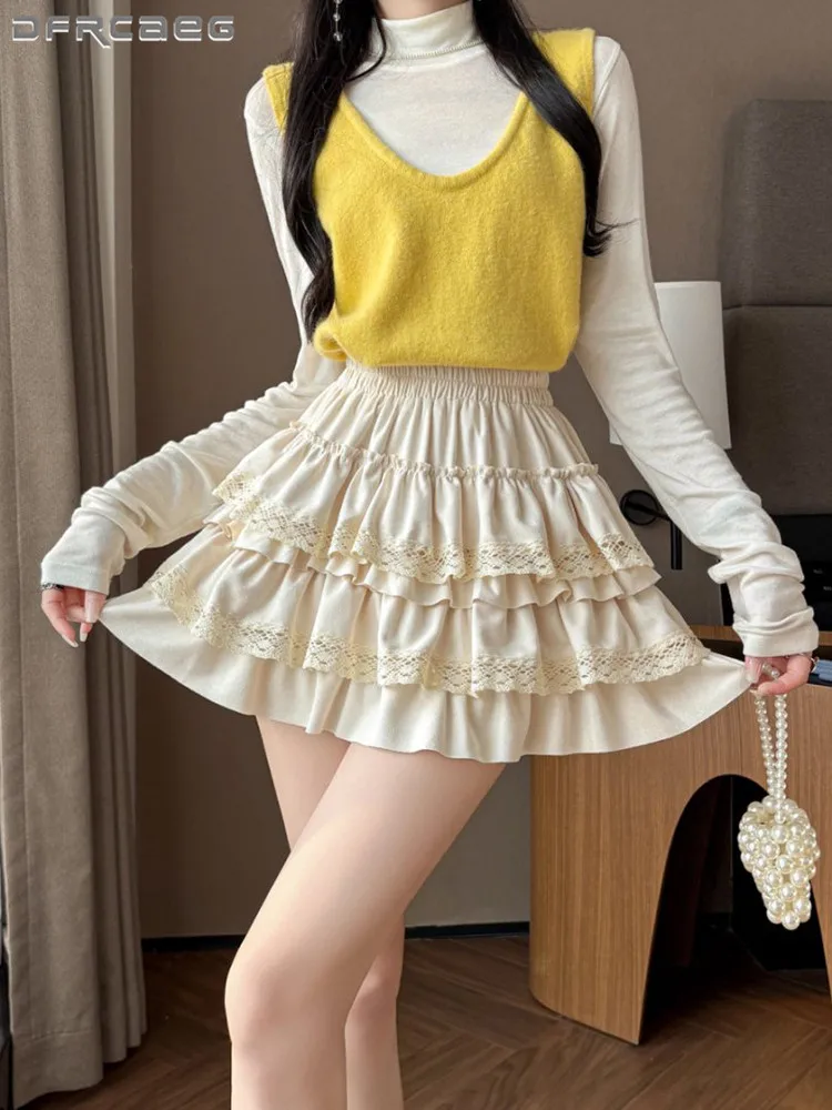 Ballet Style Sweet Double-Sided Velvet Winter Tutu Skirt High Waisted Cute Short Velour Cake Skirts Woman
Ballet Style Sweet Double-Sided Velvet Winter Tutu Skirt High Waisted Cute Short Velour Cake Skirts Woman