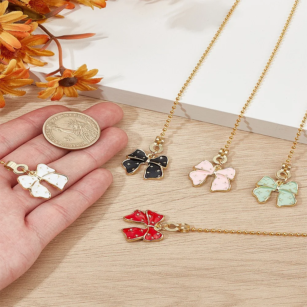 5Pcs Alloy Enamel Charms Ceiling Fan Pull Chain Extenders Bowknot with Iron Ball Chain Mixed Color 534mm
5Pcs Alloy Enamel Charms Ceiling Fan Pull Chain Extenders Bowknot with Iron Ball Chain Mixed Color 534mm