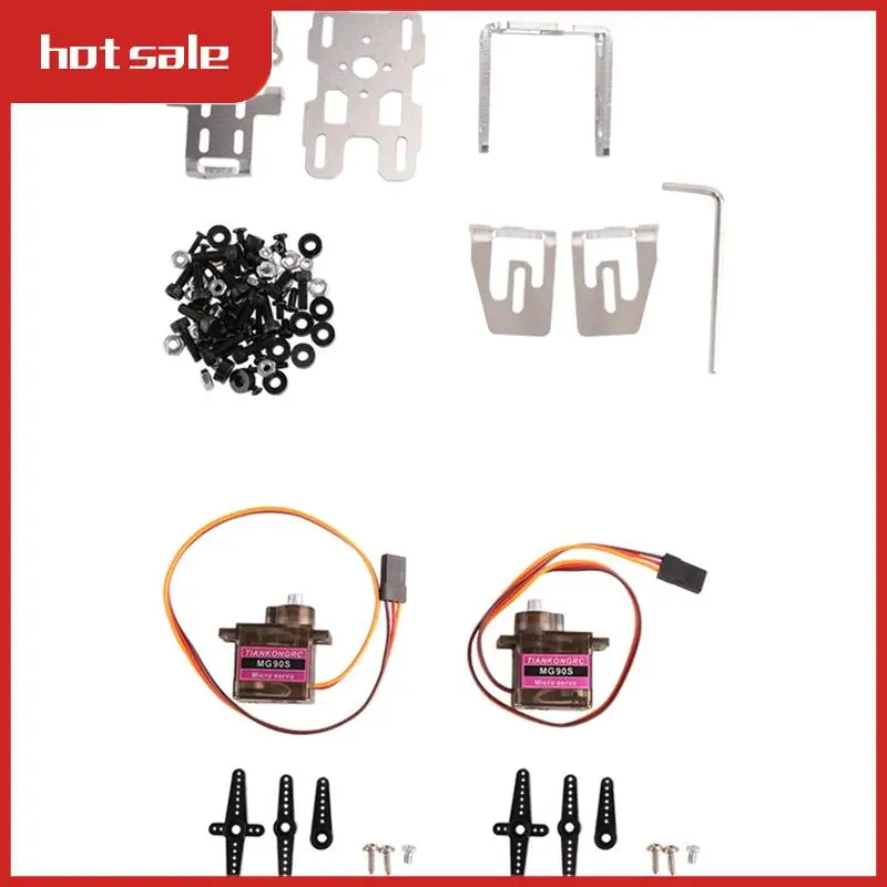 1Set 29X29mm Camera Pan/Tilt Stand With 2PCS 9G Steering Gear Fit For RC FPV Drone (A)
1Set 29X29mm Camera Pan/Tilt Stand With 2PCS 9G Steering Gear Fit For RC FPV Drone (A)