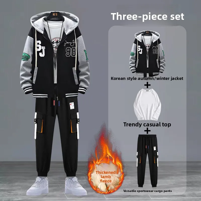 Зимний теплый комплект из утепленной куртки-бомбер и брюк для подростков, длинные рукава, длинные брюки, повседневный спортивный стиль...
Зимний теплый комплект из утепленной куртки-бомбер и брюк для подростков, длинные рукава, длинные брюки, повседневный спортивный стиль...