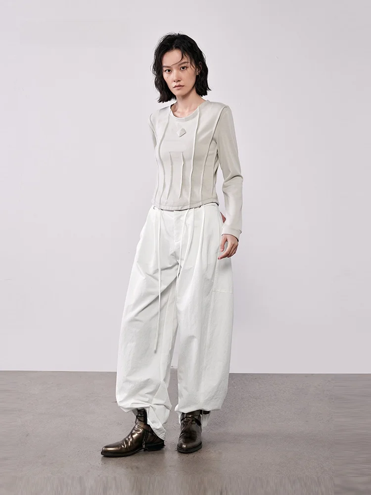 XMOOM2025 Autumn New Design Sensation Waist-Cinching 3D Stitching round Ne Long Sve T-irt Women's Modest Commute Sle
XMOOM2025 Autumn New Design Sensation Waist-Cinching 3D Stitching round Ne Long Sve T-irt Women's Modest Commute Sle