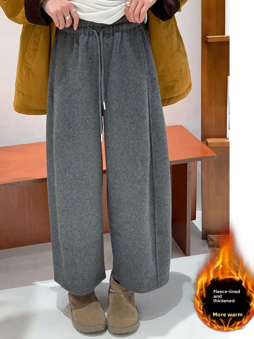 Women's Fce Lined Wide Leg Pants Casual High Waist Trousers Bootcut Pants Straight Leg Pants Winter New Sle Slimming
Women's Fce Lined Wide Leg Pants Casual High Waist Trousers Bootcut Pants Straight Leg Pants Winter New Sle Slimming