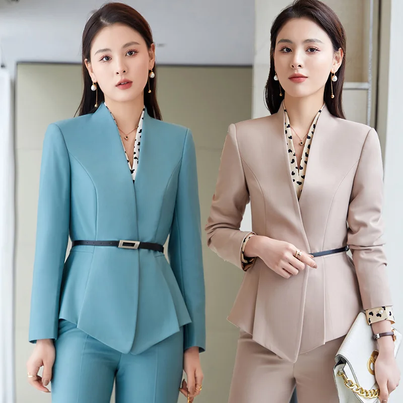 Front Desk Labor Suit Female 2023 Beauty Salon Consultant Lobby Manager Hotel Spring and Autumn Suit Jacket Business Suit
Front Desk Labor Suit Female 2023 Beauty Salon Consultant Lobby Manager Hotel Spring and Autumn Suit Jacket Business Suit