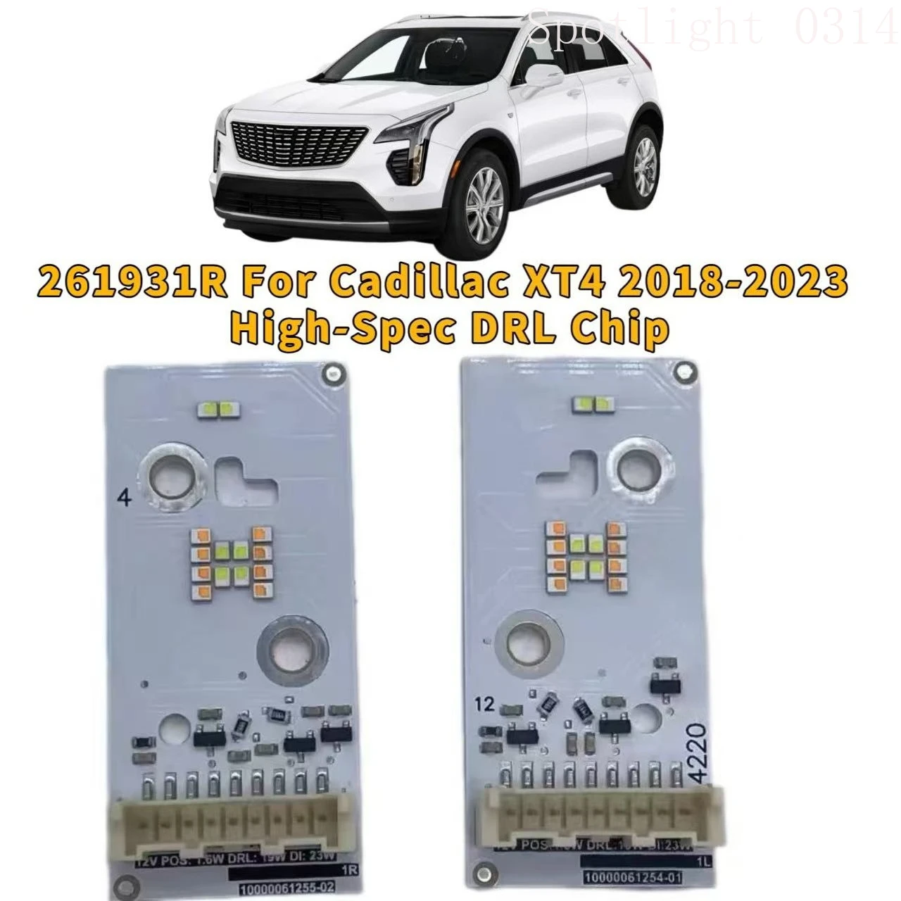 26193-1R For Cadillac XT4 2018-2023 High-Spec Headlight Turn Signal Chip DRL Light Source Chip Angel Eye Board Car Accessories
26193-1R For Cadillac XT4 2018-2023 High-Spec Headlight Turn Signal Chip DRL Light Source Chip Angel Eye Board Car Accessories