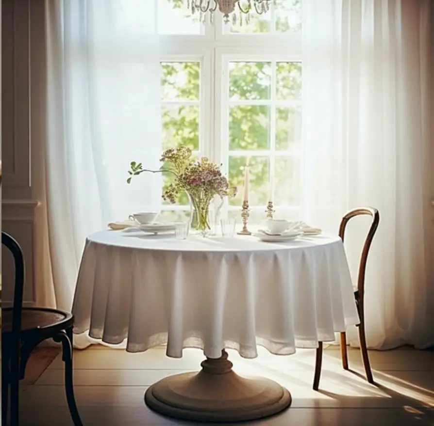 100% Pure Linen Round Tablecloths White Wedding Dining Home Decoration for Kitchen Farmhouse Outdoor Picnic Camping Party
100% Pure Linen Round Tablecloths White Wedding Dining Home Decoration for Kitchen Farmhouse Outdoor Picnic Camping Party