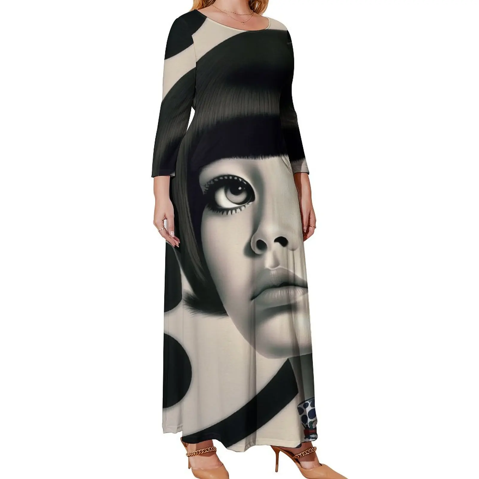 Patch Work Mary Quant Long Sleeved Dress summer dress korean women Party dresses
Patch Work Mary Quant Long Sleeved Dress summer dress korean women Party dresses