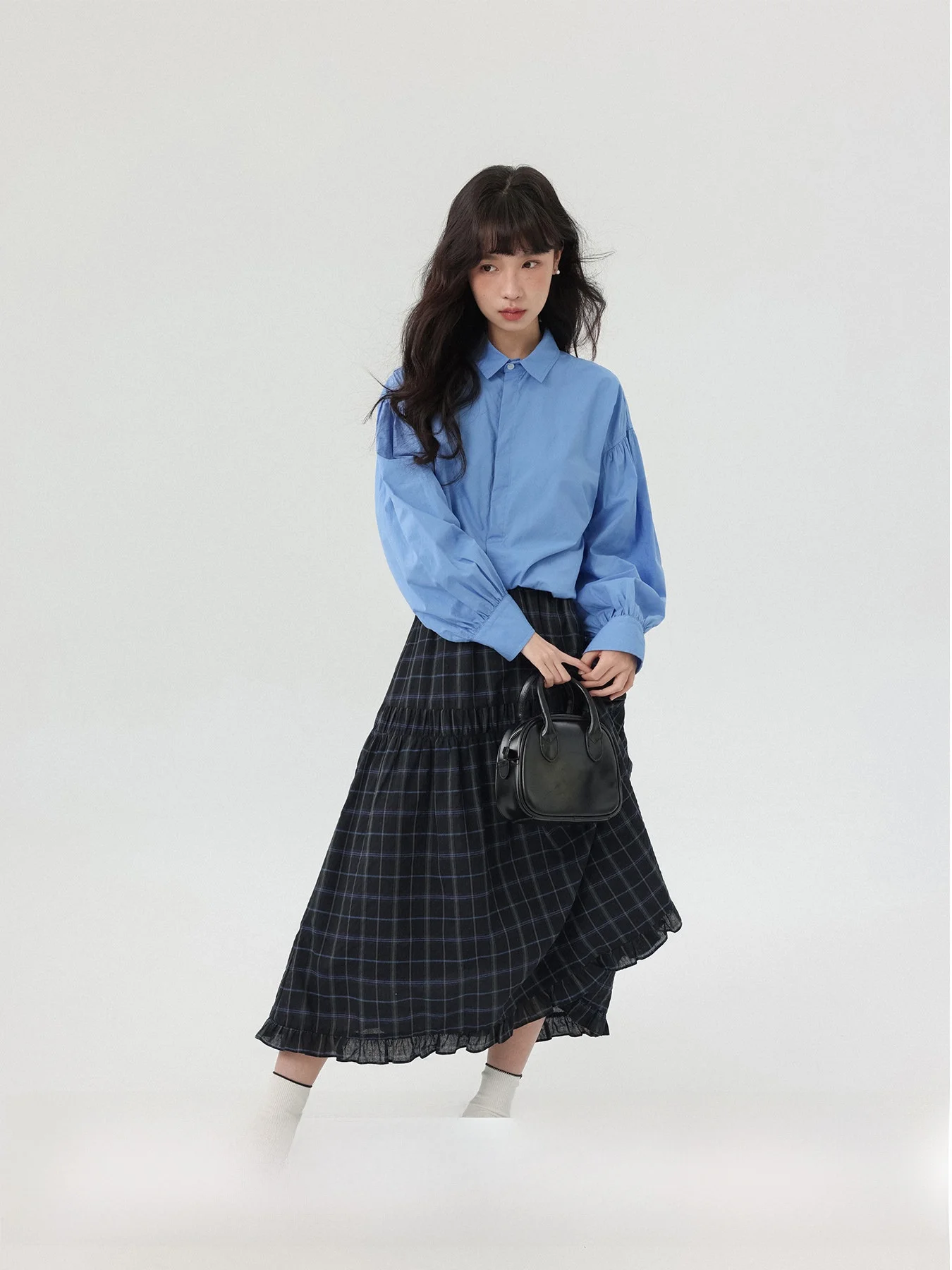 Blue Dolphin Island Retro Micro Lantern Sve Pure Cotton Long Sve White irt Women's Spring Beautiful Blue Blouse
Blue Dolphin Island Retro Micro Lantern Sve Pure Cotton Long Sve White irt Women's Spring Beautiful Blue Blouse