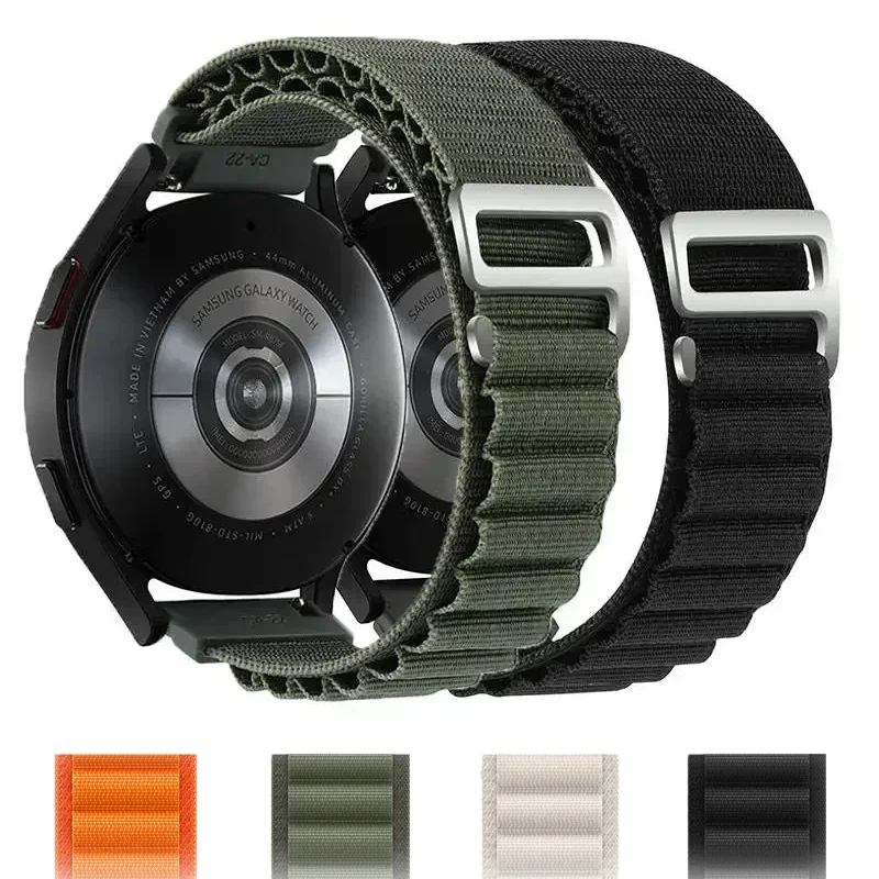 20mm 22mm Band for Samsung Galaxy watch 6/4/5/Pro/classic 45mm 44mm Nylon Alpine loop bracelet correa for HUAWEI GT 2 2e 3 Strap
20mm 22mm Band for Samsung Galaxy watch 6/4/5/Pro/classic 45mm 44mm Nylon Alpine loop bracelet correa for HUAWEI GT 2 2e 3 Strap