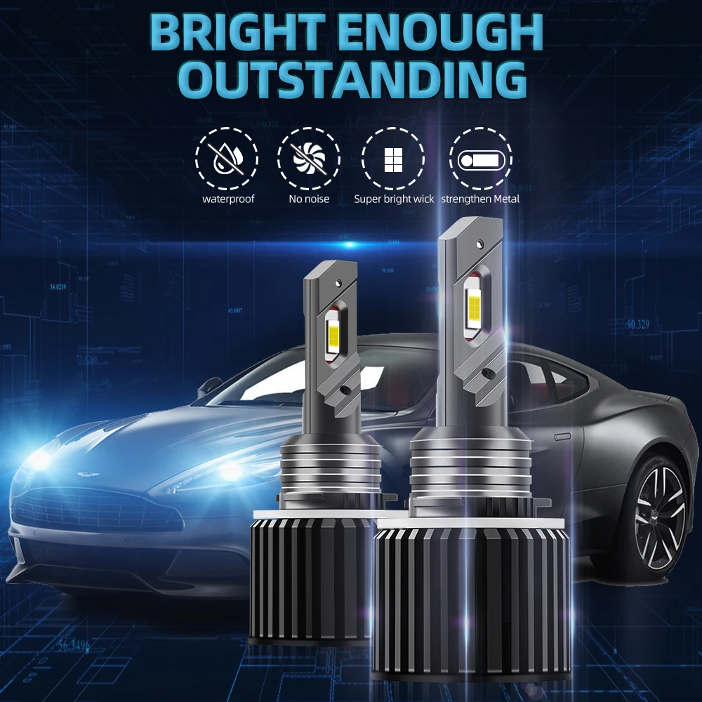 2 шт. универсальные 20000LM автомобильные светодиодные фары дальнего света DRL 120 Вт авто фары лампы 12 В 6000 К белые дневные ходовые огни
2 шт. универсальные 20000LM автомобильные светодиодные фары дальнего света DRL 120 Вт авто фары лампы 12 В 6000 К белые дневные ходовые огни