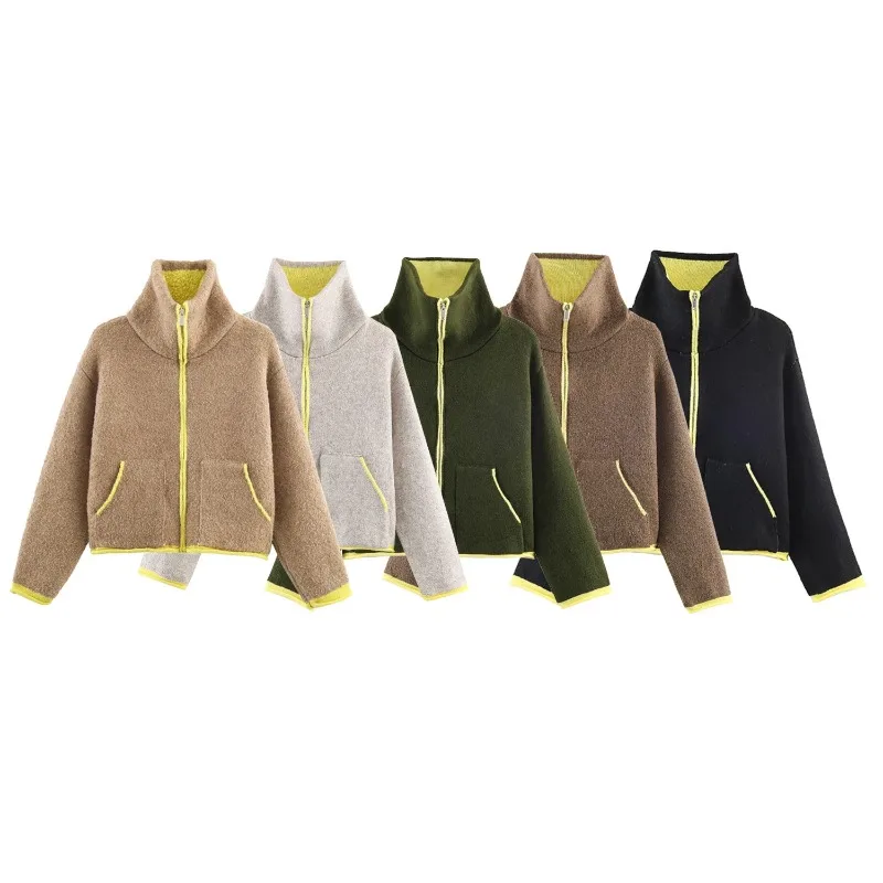 2026 Winter New Product Women's Lazy Style Loose Contrasting Color Decorative Layer Knitted Pilot Jacket Coat
2026 Winter New Product Women's Lazy Style Loose Contrasting Color Decorative Layer Knitted Pilot Jacket Coat