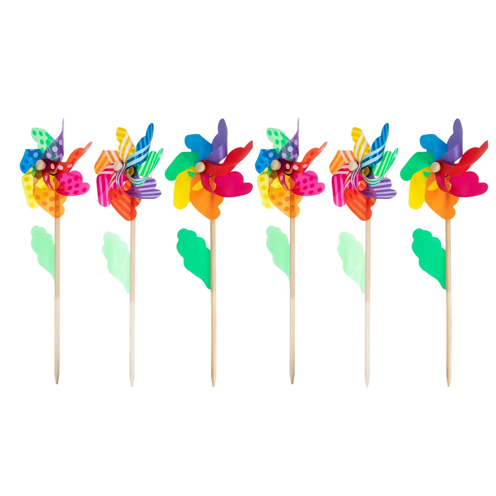 6 Pcs Rotating Colorful Windmill Pinwheel Toy Kids DIY Pinwheels Party for Ornaments Crafts
6 Pcs Rotating Colorful Windmill Pinwheel Toy Kids DIY Pinwheels Party for Ornaments Crafts