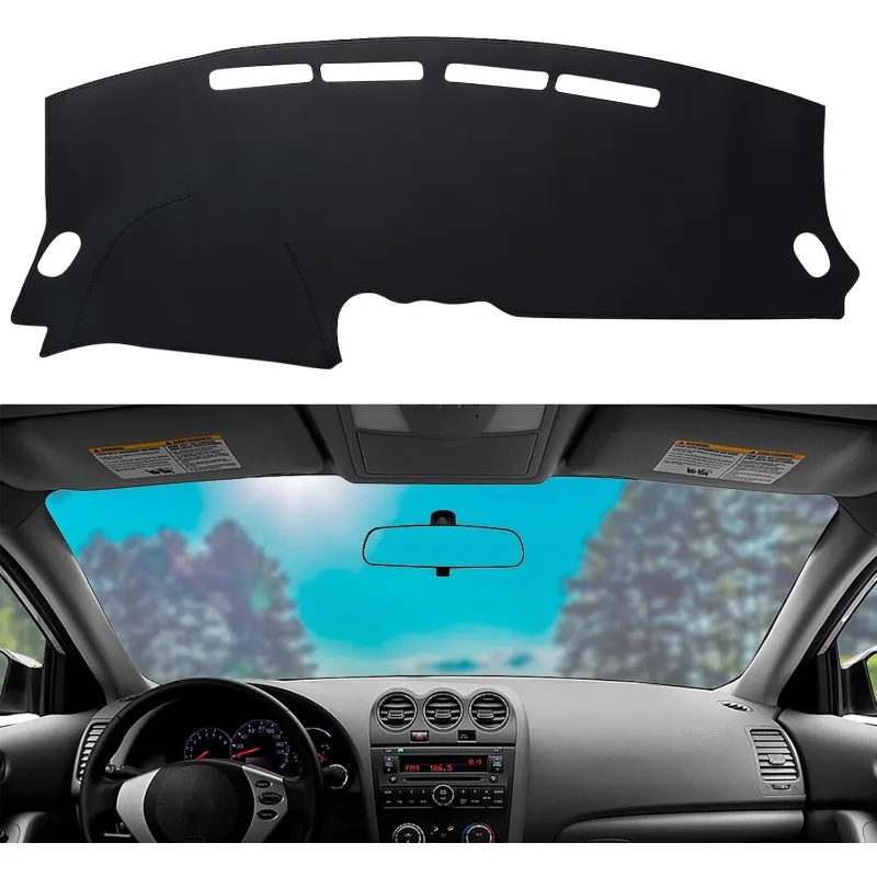 Dashboard Dash Mat Cover Leather Dashboard Pad Sun Protection Anti-Vertigo Mat Blanket Compatible for 2007-2012 Altima(Black)
Dashboard Dash Mat Cover Leather Dashboard Pad Sun Protection Anti-Vertigo Mat Blanket Compatible for 2007-2012 Altima(Black)